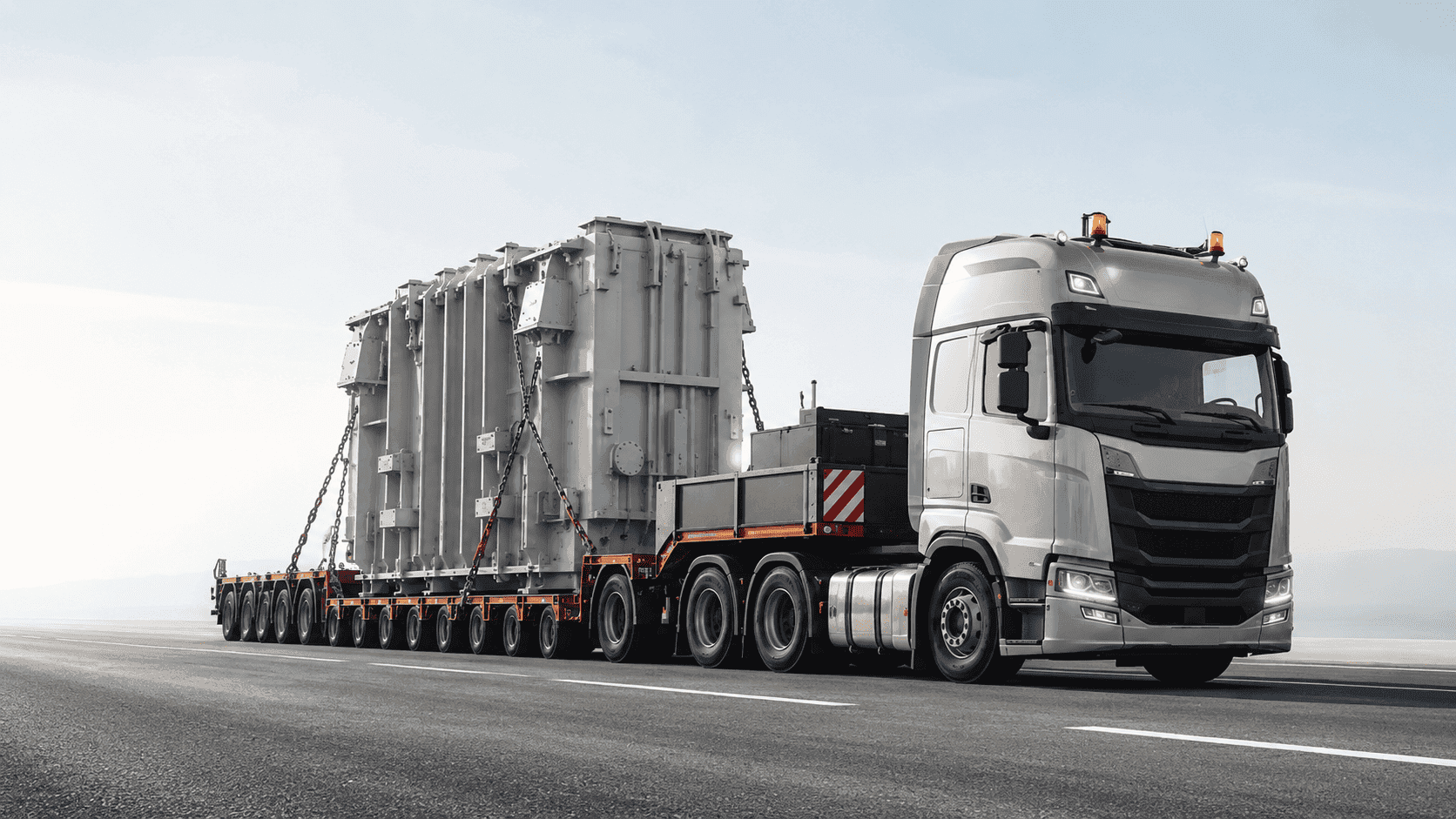 BGD-TRANS vangabaritni transport energetskog transformatora sa pratnjom na putu